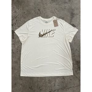 Nike Men's Ivory‎ Camo Dri-FIT Training T-Shirt (DZ2741-113) Size XXL - NWT